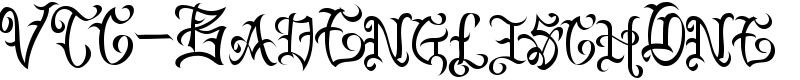 VTC-BadEnglischOne Font