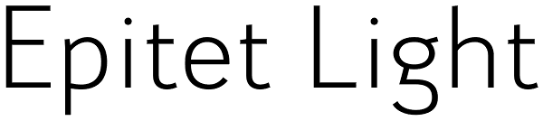 Epitet Light Font