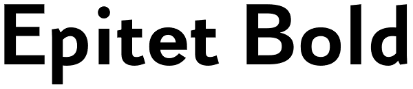 Epitet Bold Font