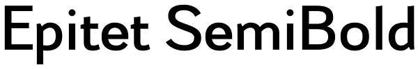 Epitet SemiBold Font