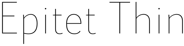 Epitet Thin Font