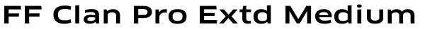 FF Clan Pro Extd Medium Font