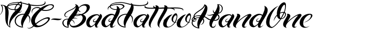 VTC-BadTattooHandOne Font