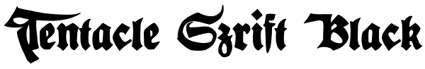 Tentacle Szrift Black Font