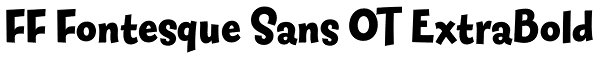 FF Fontesque Sans OT ExtraBold Font