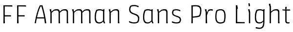 FF Amman Sans Pro Light Font