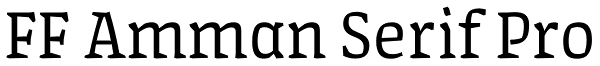 FF Amman Serif Pro Font