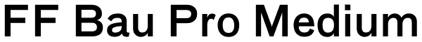 FF Bau Pro Medium Font