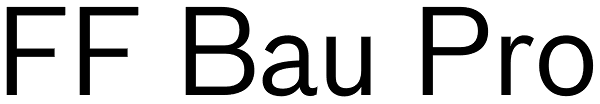 FF Bau Pro Font