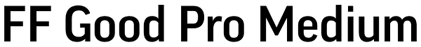 FF Good Pro Medium Font