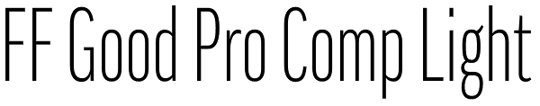 FF Good Pro Comp Light Font