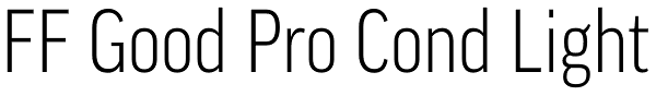 FF Good Pro Cond Light Font