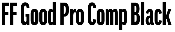 FF Good Pro Comp Black Font