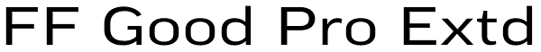 FF Good Pro Extd Font