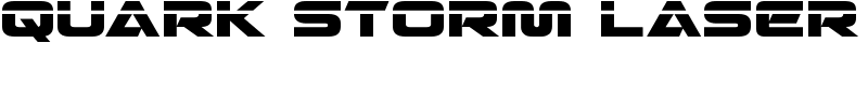 Quark Storm Laser Font