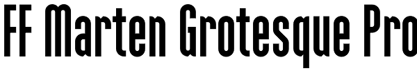 FF Marten Grotesque Pro Font