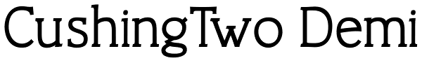 CushingTwo Demi Font