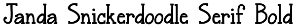 Janda Snickerdoodle Serif Bold Font