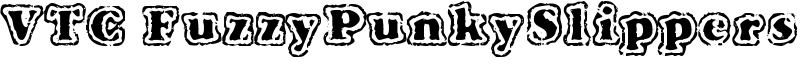 VTC FuzzyPunkySlippers Font