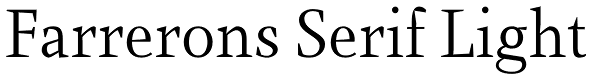 Farrerons Serif Light Font