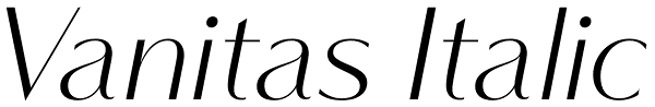 Vanitas Italic Font