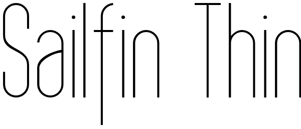 Sailfin Thin Font