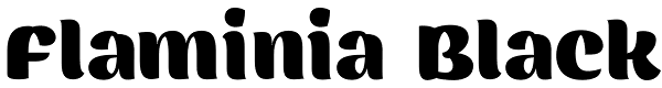 Flaminia Black Font