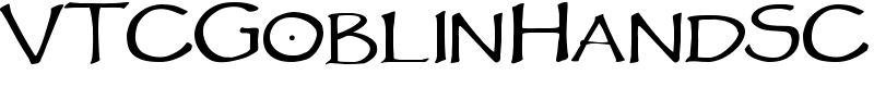 VTCGoblinHandSC Font