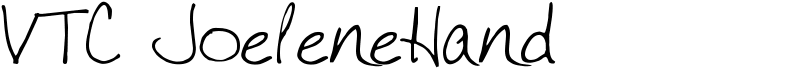 VTC JoeleneHand Font