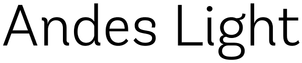 Andes Light Font