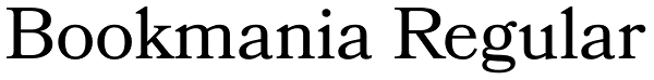 Bookmania Regular Font