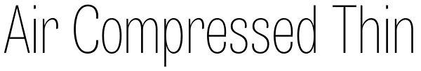 Air Compressed Thin Font