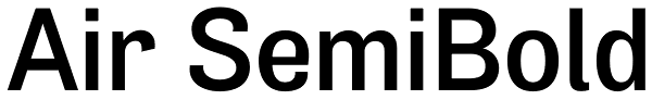 Air SemiBold Font