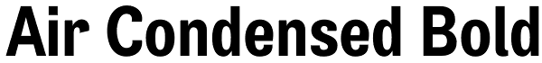 Air Condensed Bold Font