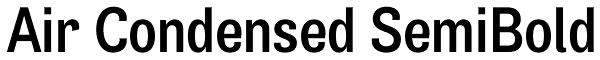 Air Condensed SemiBold Font