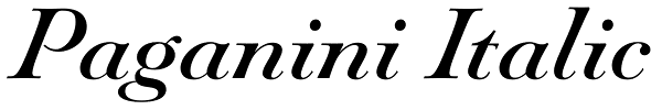 Paganini Italic Font