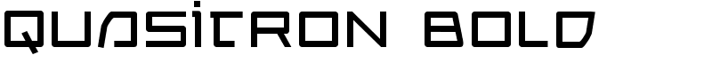 Quasitron Bold Font