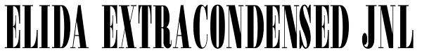 Elida ExtraCondensed JNL Font