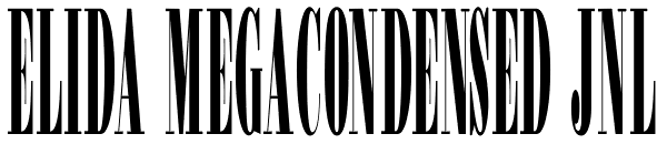 Elida MegaCondensed JNL Font