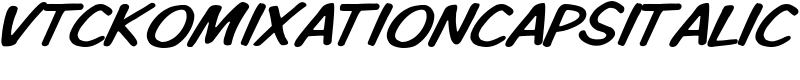 VTCKomixationCapsItalic Font