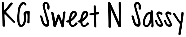 KG Sweet N Sassy Font