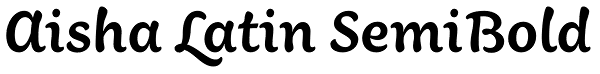 Aisha Latin SemiBold Font