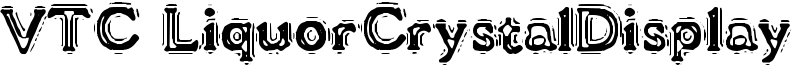 VTC LiquorCrystalDisplay Font