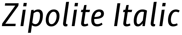 Zipolite Italic Font