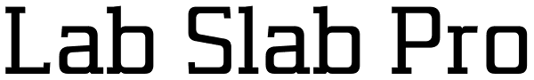 Lab Slab Pro Font