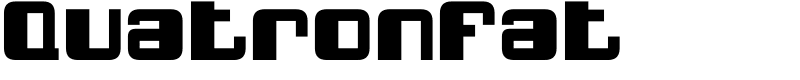 QuatronFat Font