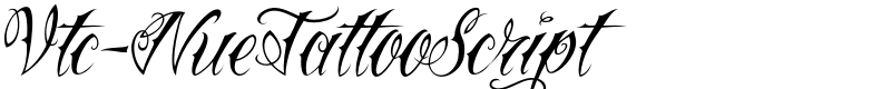 Vtc-NueTattooScript Font