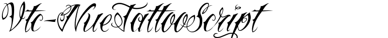 Vtc-NueTattooScript Font