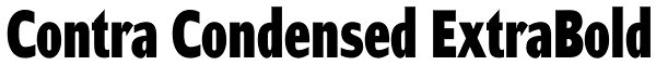 Contra Condensed ExtraBold Font