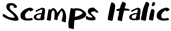 Scamps Italic Font